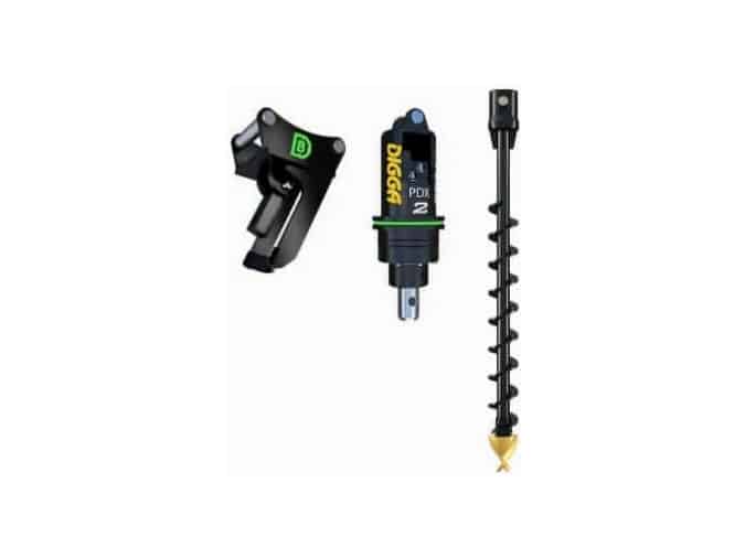 PDXH2 Halo Auger Package C/W Double Pin Cradle Hitch, 1.5-3.2t mini excavators